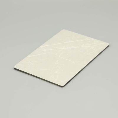 A1 B1 Jazz White Interior Aluminium Composite Panel UV Resistance Marble Acp Sheet (ألبومينيوم ألبومينيوم مركب داخلي يحتوي على رقائق الرخام المقاومة للأشعة فوق البنفسجية