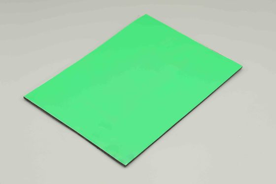 SGS Apple Green PE ألومنيوم اللوحة المركبة Acp Sheet الداخلية 4 X 8ft