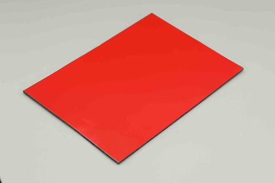 4MM 1.22 X 2.44m PE ألومنيوم اللوحات المركبة الشرفة Acp جدار تقسيم