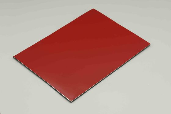 اللوحة المكونة من الألومنيوم الأحمر القهوة PE 4x8 ACM 3mm اللوحة المكونة