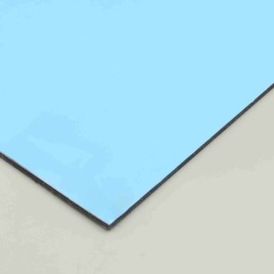 PVDF البحر الأزرق PE ألومنيوم اللوحة المركبة 4x8 أوراق 4MM بناء المبنى الجدران الخارجية