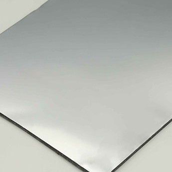 لوحة الألومنيوم المركبة المرايا الفضية 4mm PVDF مغلفة للتطبيقات الداخلية والخارجية