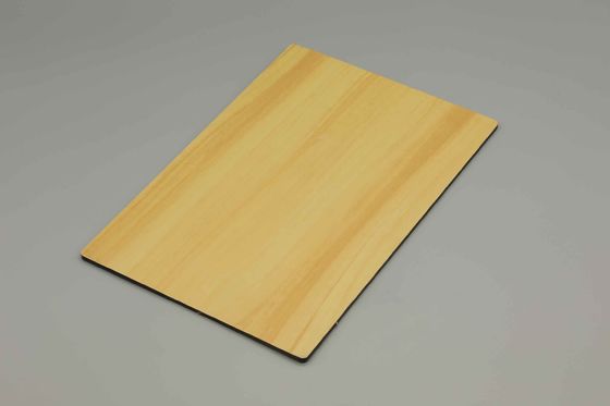 لوح الألمنيوم المركب ذو اللمسة الخشبية لتكسية الجدران الخارجية | ورقة PVDF ACP 1220x2440mm