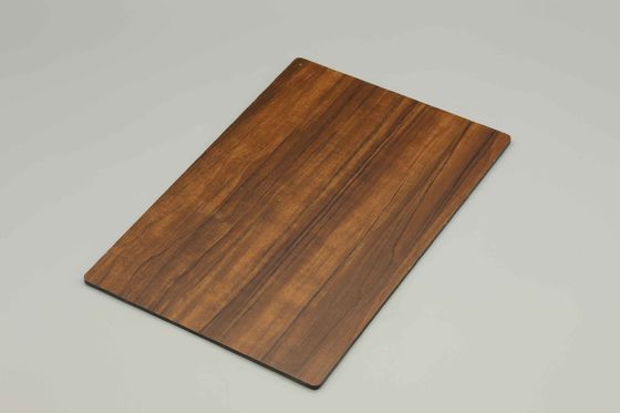 طلاء PVDF ألواح الألومنيوم الخشبية غير المشوشة للتصميم الخارجي أو الداخلي ألواح مركبة معدنية من الألومنيوم 0.4 سم