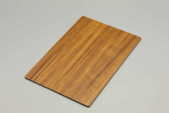 OEM حجم خشب رمادية التشطيب Acp أوراق 1220MM X 2440MM خشب الحبوب Acm ألواح