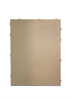 لوح ألومنيوم خشبي مطلي بالفلوروكربون لمتانة جدار الواجهة ومقاومة الطقس بشكل مسطح وسلس