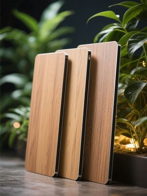 ألواح ACP خارجية من الألومنيوم المركب بتشطيب خشبي FR  تكسية شرائح عريضة للبوابات