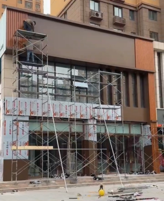 0.3mm PVDF ألومنيوم اللوحة المركبة 4mm سمك للجدران